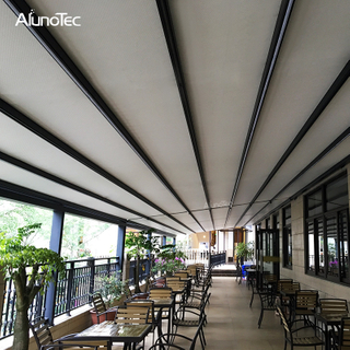 Auvent de toit rétractable en aluminium imperméable d'auvent rétractable d'ouverture en gros de la Chine 