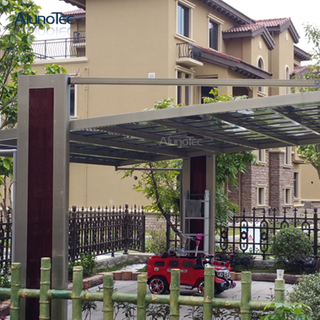 Parking extérieur en polycarbonate avec toit en aluminium de conception moderne Carport-Arched
