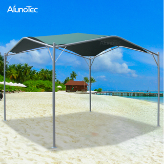 Auvent de balcon avec cadre en acier, design imperméable, pare-soleil, auvent de Patio