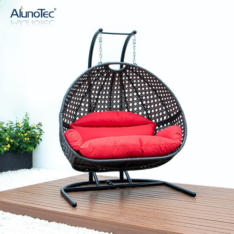 Chaise pivotante d'extérieur, balançoire de jardin, Patio, hamac, chaise à œufs suspendue