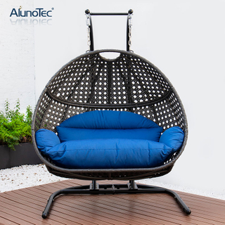 Nouveau design support en forme de U pliant unique Patio balançoire chaise hamac de jardin