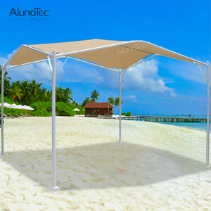 auvent cambré 3d de tissu de polyester d'auvent de patio extérieur avec le cadre en acier