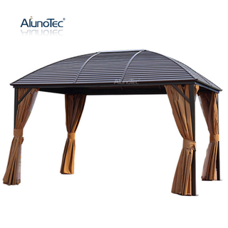 Commerce de gros pare-soleil maison de jardin pavillon Pergola Patio auvent toit extérieur à toit rigide Gazebos à vendre