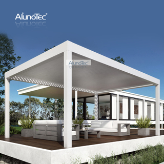 AlunoTec personnalisé Villa Patio toile Style auvent Pergola toit ouvrant pour terrasse
