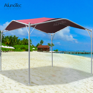 Auvent extérieur imperméable de tissu de polyester de vente chaude pour le bord de mer
