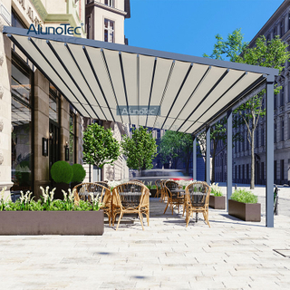 Auvent fonctionnel de toit rétractable durable électrique moderne pour patio